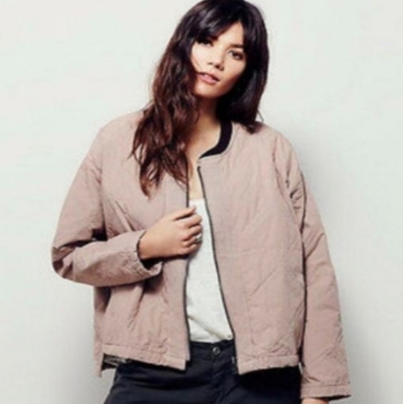 Free People Jackets & Blazers - NWOT Free People Blush Bomber Jacket sold out!